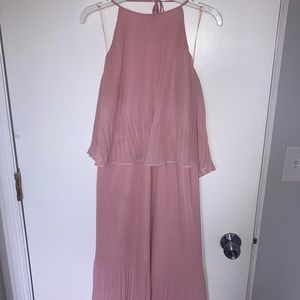 H by Halston-  Pink Pleated Halter Dress- SIZE 4